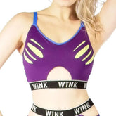 Athena Crop Top - Purple / Blue